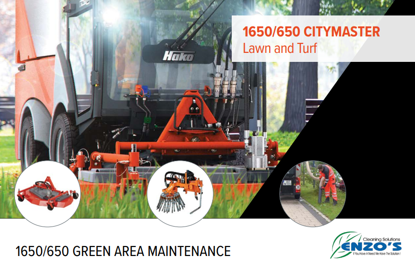 Citymaster lawn and turf maintenance attachments
