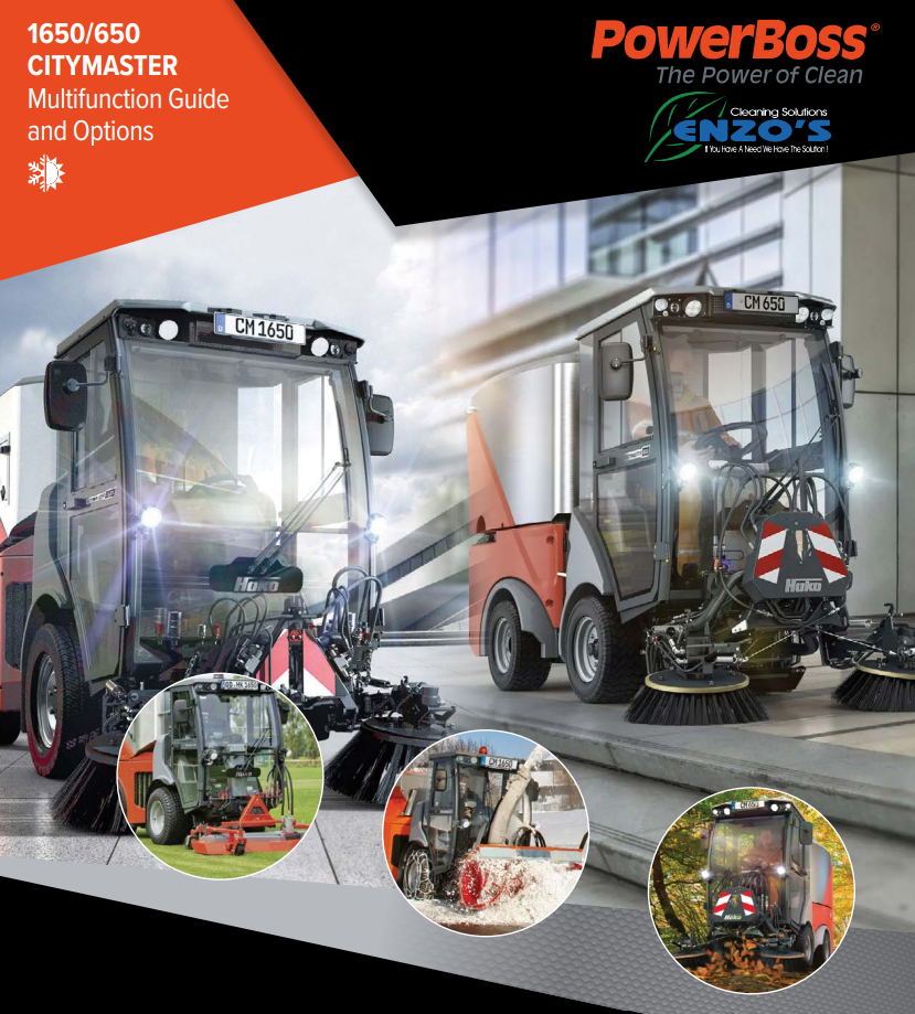Hako Citymaster 1650 and 650 multifunction sweepers