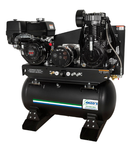 30 Gallon Gasoline Air Compressor & Generator