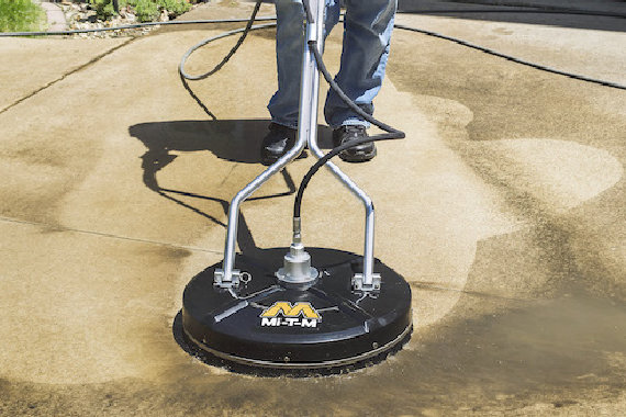 Mi-T-M 20-inch pressure washer surface cleaner accessory for commercial flat surface cleaning available at Enzo's Cleaning Systems in Ohio
